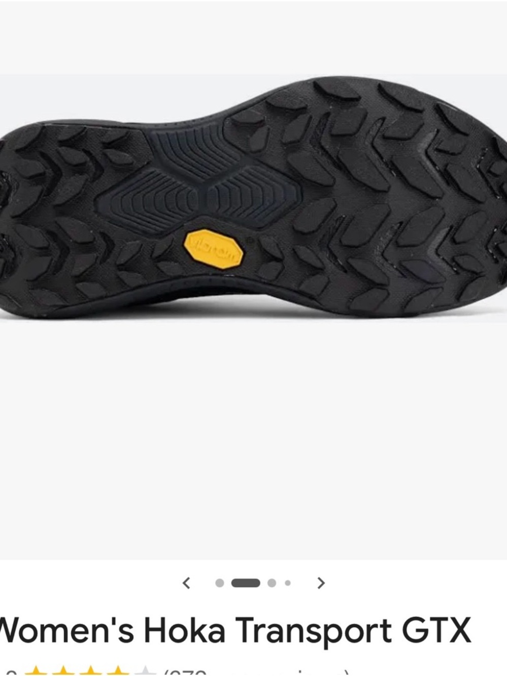 Hoka Women's Transport GTX Trail Shoe - Black - Picture 3 of 7